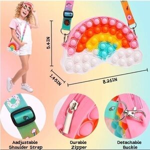 Rainbow fidget bag set